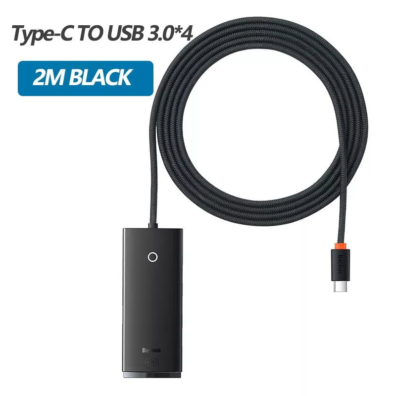 Storazone Type-c HUB 2M Black Baseus USB HUB Adapter 4 in 1 USB Type C to USB 3.0 HUB Splitter Adapter for MacBook Pro Air Huawei Mate 30 Docking Station HUB