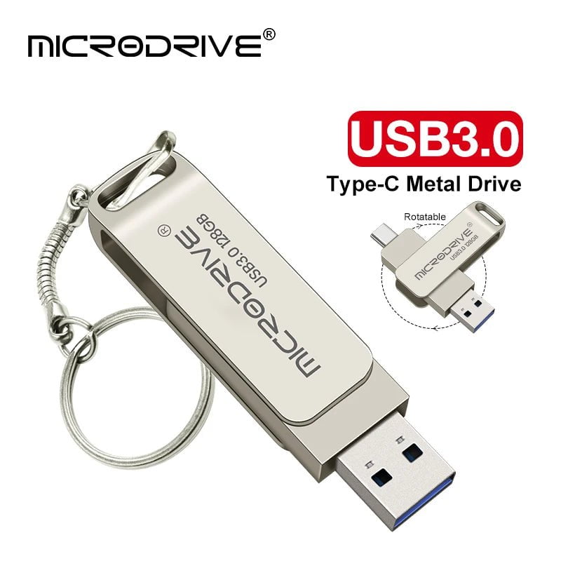 Storazone TYPE C USB Flash Drive OTG 2 IN 1 USB Stick 3.0 128GB Pen Drive 64GB 256GB 512GB Pendrive Memory Disk