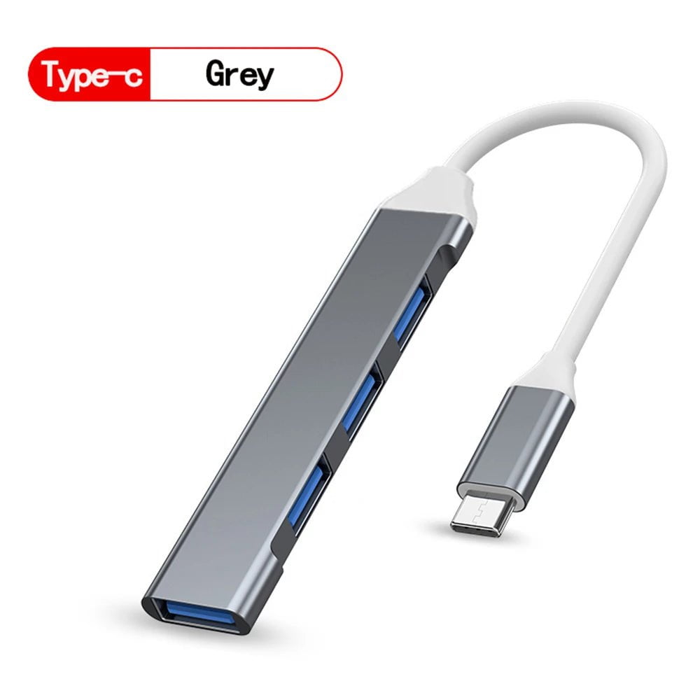 Storazone Type C White Gray USB C HUB USB 3.0 HUB Type C 4 Port Multi Splitter Adapter OTG Macbook HUB Pro 13 15 Air Mi Pro HUAWEI Computer Accessories