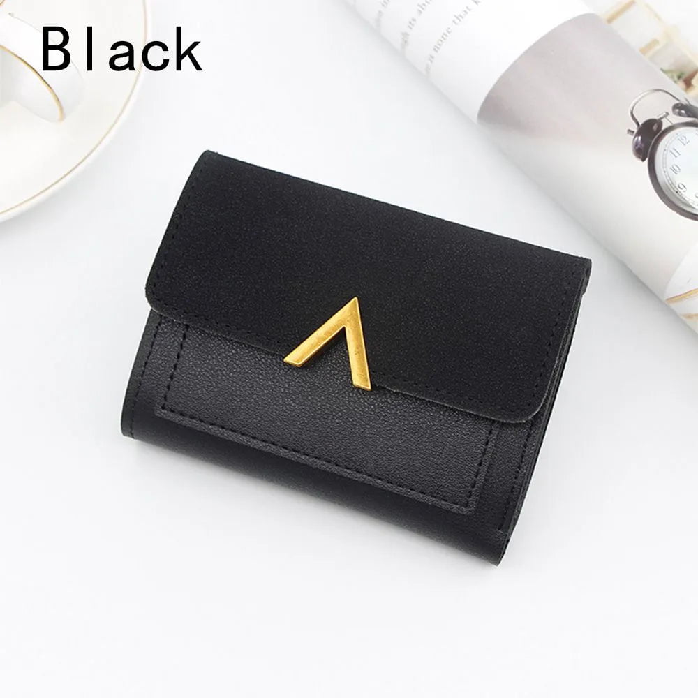 Storazone Type1-black Women's Wallet Short Coin Purse Wallets Card Holder Handbag Ladies Small Wallet Female Hasp Mini Clutch Girl Money Bag