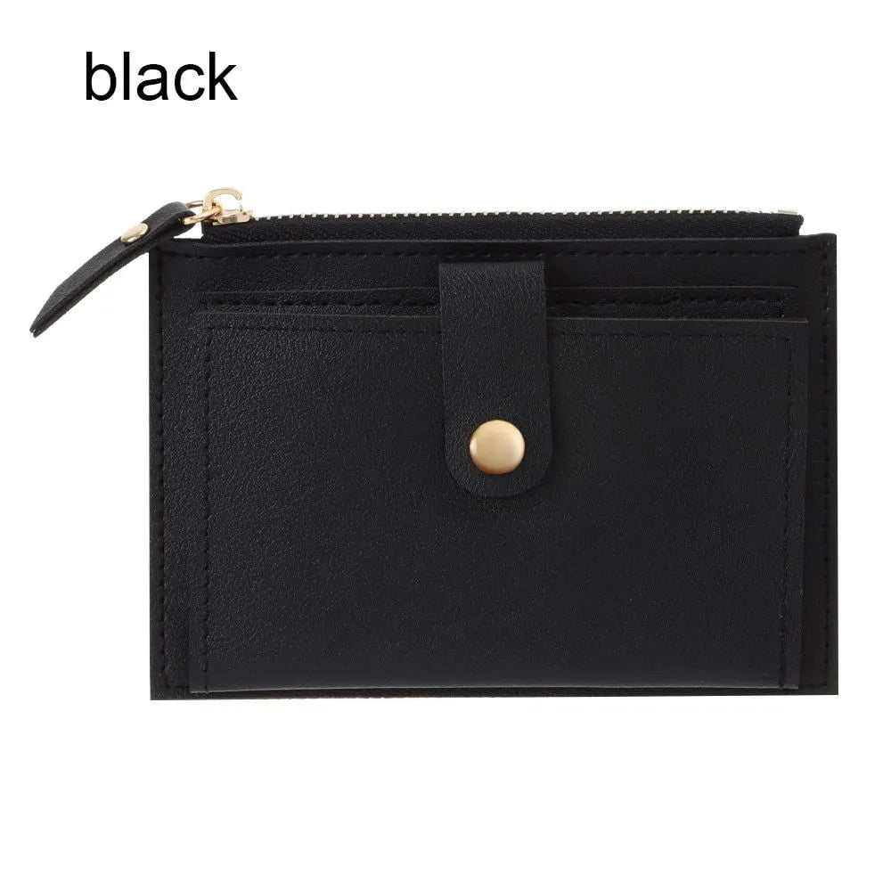 Storazone Type2-black Women's Wallet Short Coin Purse Wallets Card Holder Handbag Ladies Small Wallet Female Hasp Mini Clutch Girl Money Bag