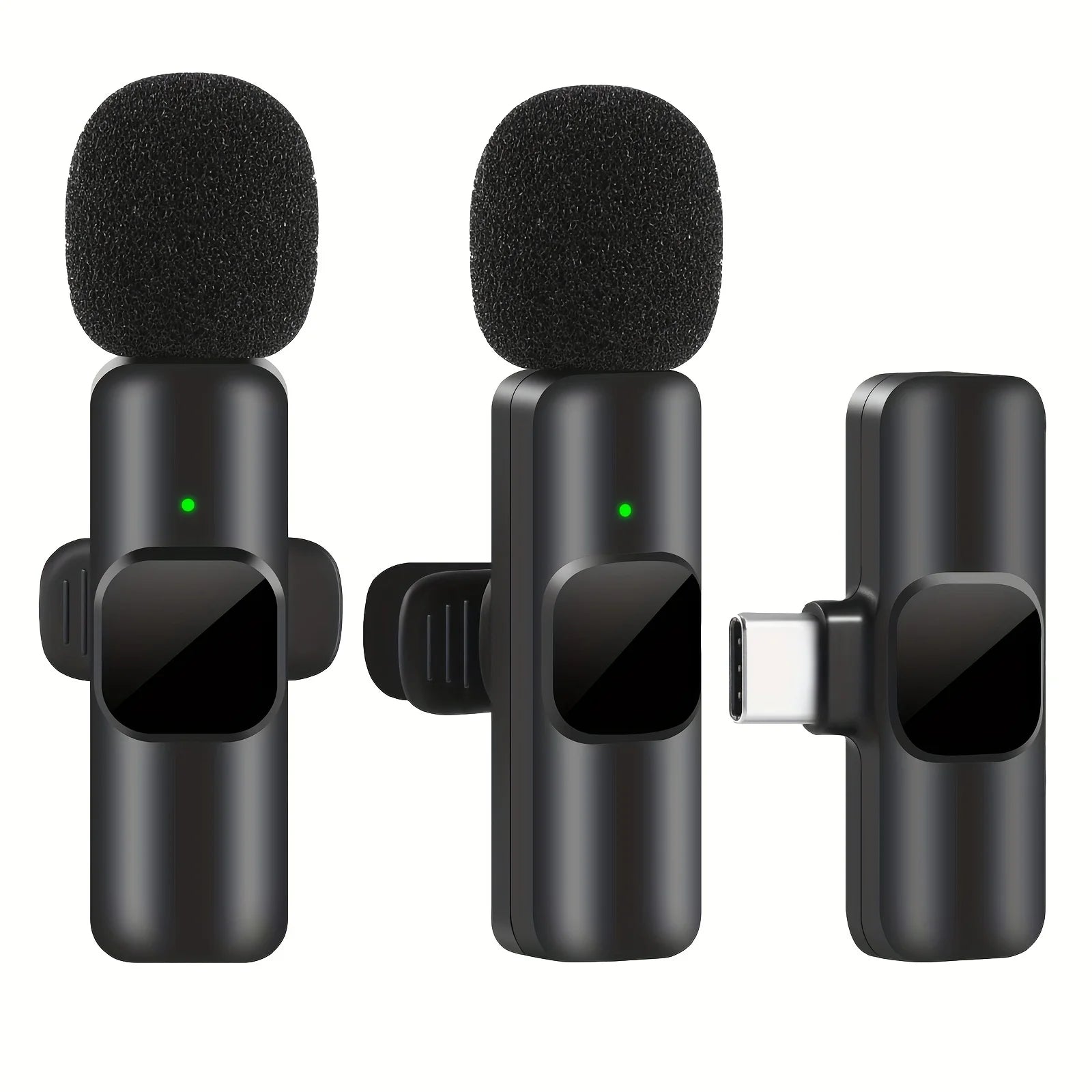 Storazone TypeC 1to2 2.4GHZ Wireless Lavalier Microphone Portable Audio Video Recording Mini Mic  with quality materisls and smart chips