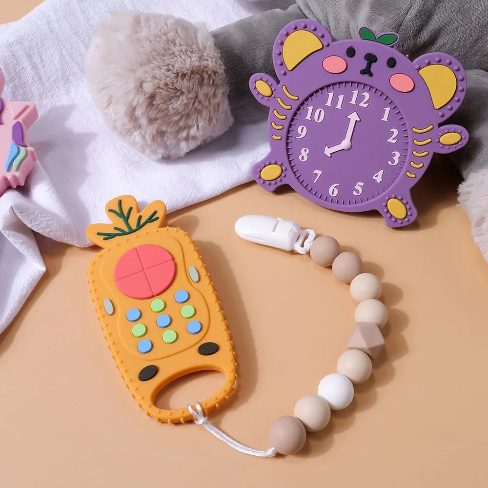 Storazone TYRY.HU 1Pc Baby Silicone Teether Toys Remote Control Shape Teether Rodent Gum Pain Relief Teething Toy Kids Sensory Educational