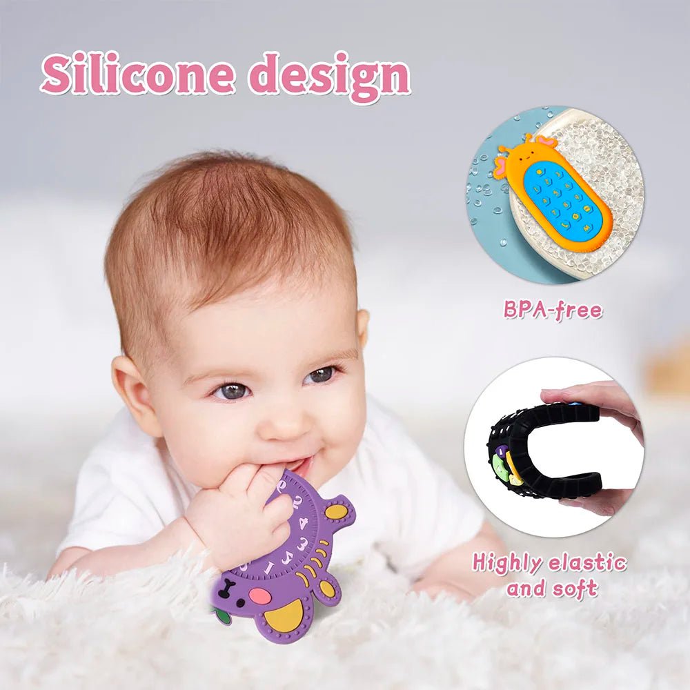 Storazone TYRY.HU 1Pc Baby Silicone Teether Toys Remote Control Shape Teether Rodent Gum Pain Relief Teething Toy Kids Sensory Educational