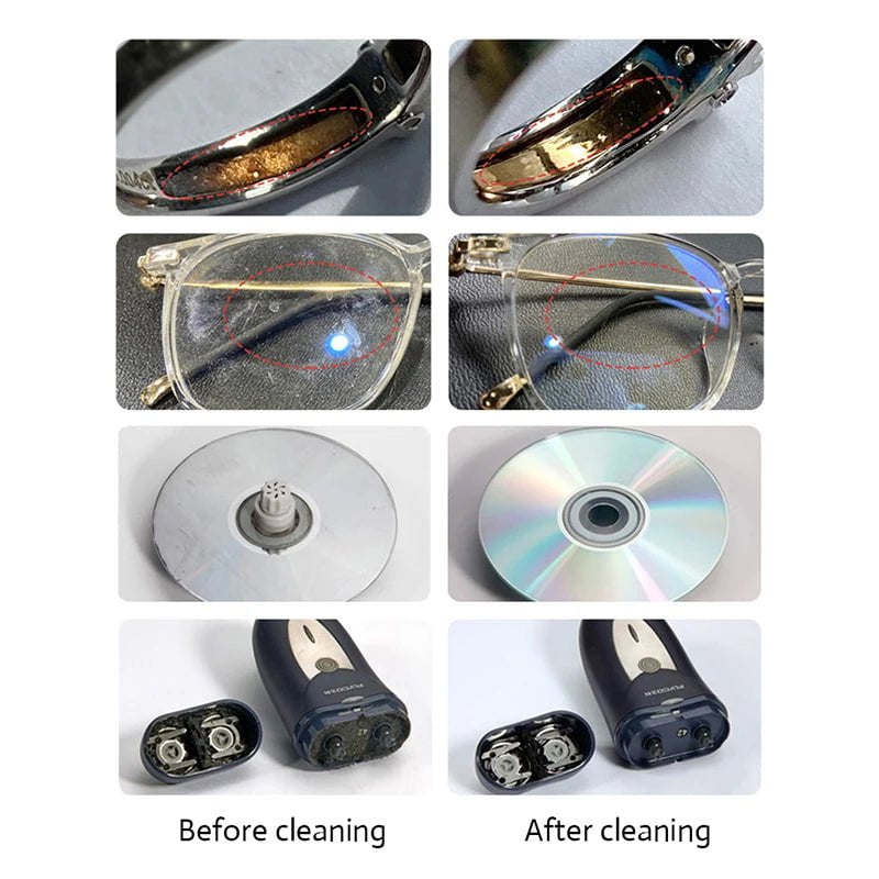 Storazone Ultrasonic Cleaner 30/50W Sonicator Bath 40Khz Degas for Watches Contact Lens Glasses Denture Teeth Electric Makeup Razor