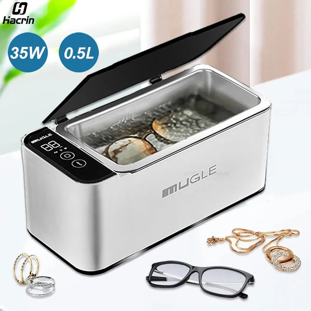 Storazone Ultrasonic Cleaner 35W Ultrasonic Glasses Jewelry Cleaner 500ML Ultrasonic Cleaning Machine Ultrasound Washing Bath For Glasses