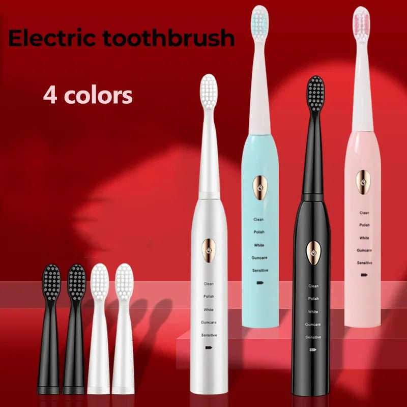 Storazone Ultrasonic Sonic Electric Toothbrush For Adult Rechargeable Tooth Brushes Washable Electronic Whitening Teeth Brush Timer Brush