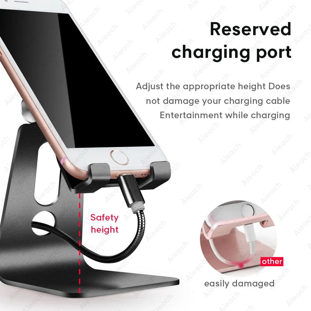 Storazone Universal Phone Tablet Desktop Stand For iPad 7.9 9.7 10.5 11 inch Metal Rotation Tablet Holder For Samsung Xiaomi Huawei Tablet