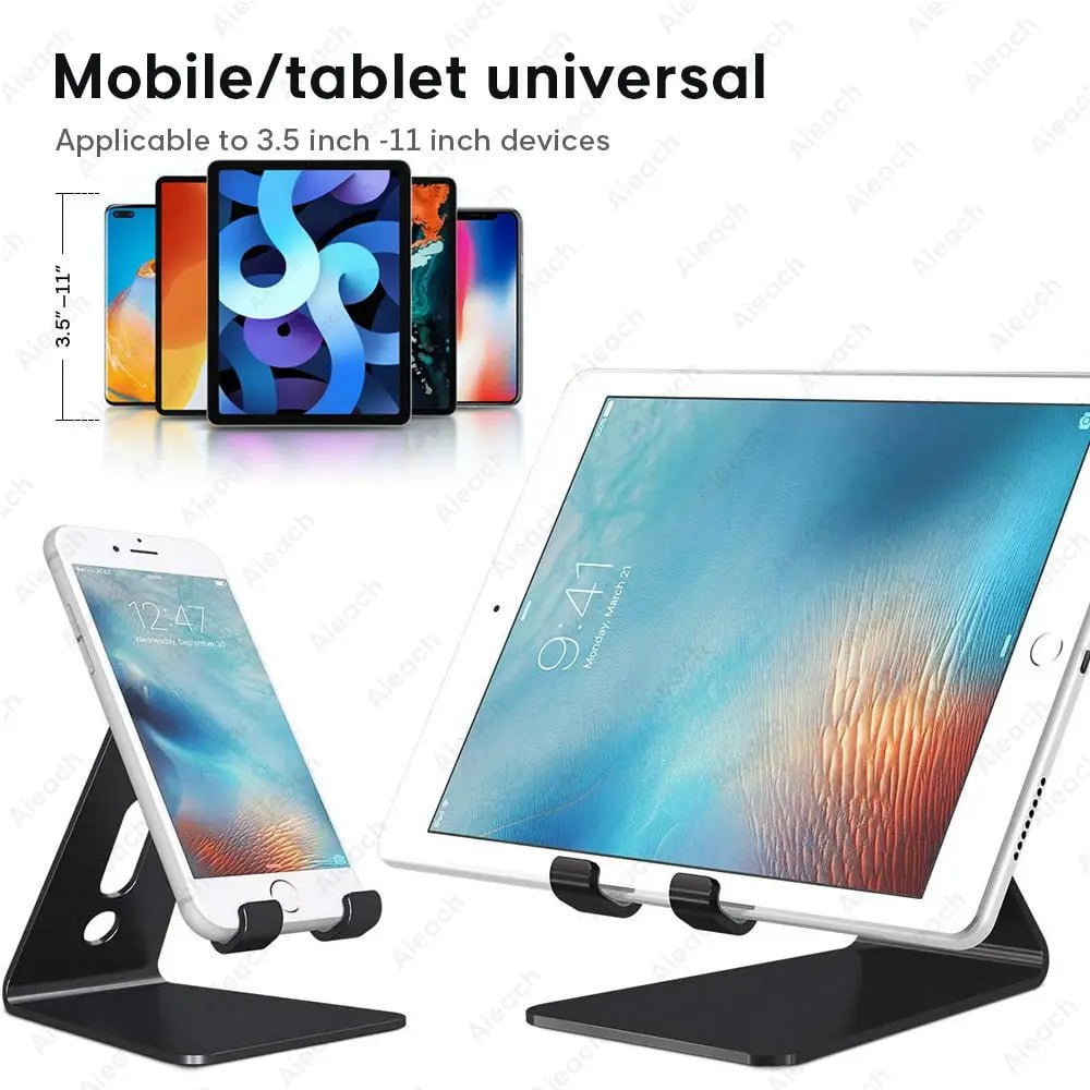 Storazone Universal Phone Tablet Desktop Stand For iPad 7.9 9.7 10.5 11 inch Metal Rotation Tablet Holder For Samsung Xiaomi Huawei Tablet