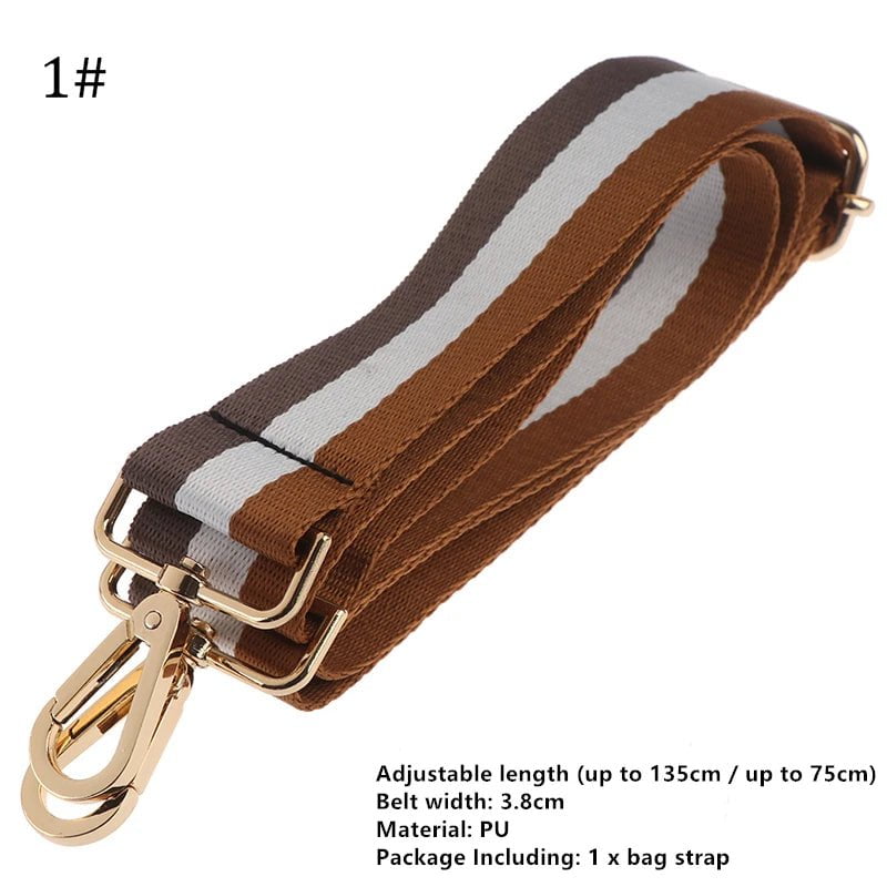 Storazone up to 135cm Nylon Bag Strap 1PC Woman Colored Straps for Crossbody Messenger Shoulder Bag Accessories Adjustable Embroidered Belts Straps
