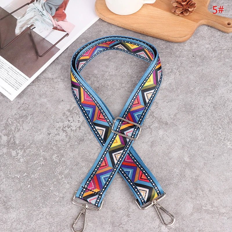 Storazone up to 140cm 4 Nylon Bag Strap 1PC Woman Colored Straps for Crossbody Messenger Shoulder Bag Accessories Adjustable Embroidered Belts Straps