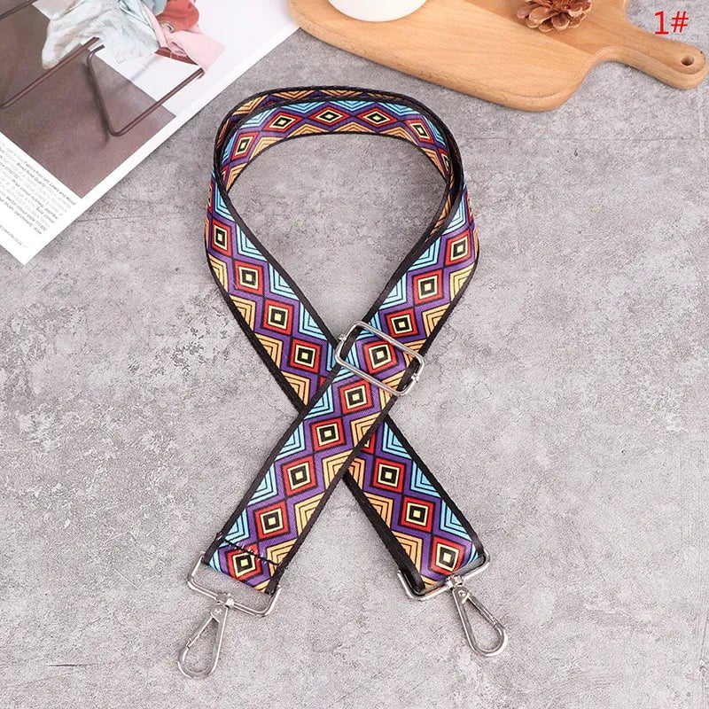 Storazone up to 140cm Nylon Bag Strap 1PC Woman Colored Straps for Crossbody Messenger Shoulder Bag Accessories Adjustable Embroidered Belts Straps