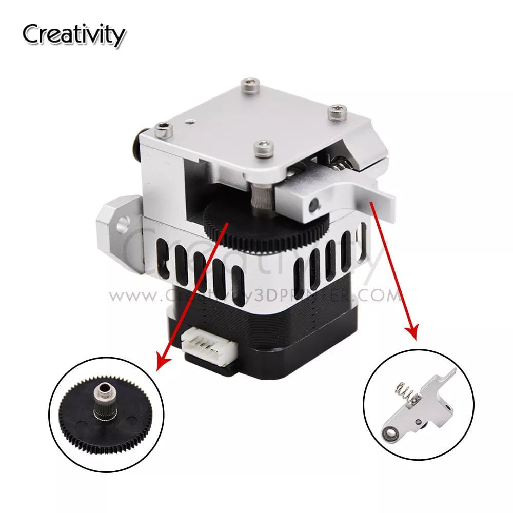 Storazone Upgraded Titan Aero Metal Extruder Idler Arm CNC Gear with 66 Teeth 1.75mm Prusa i3 Sidewinder X1 X2 Genius Extruder Parts