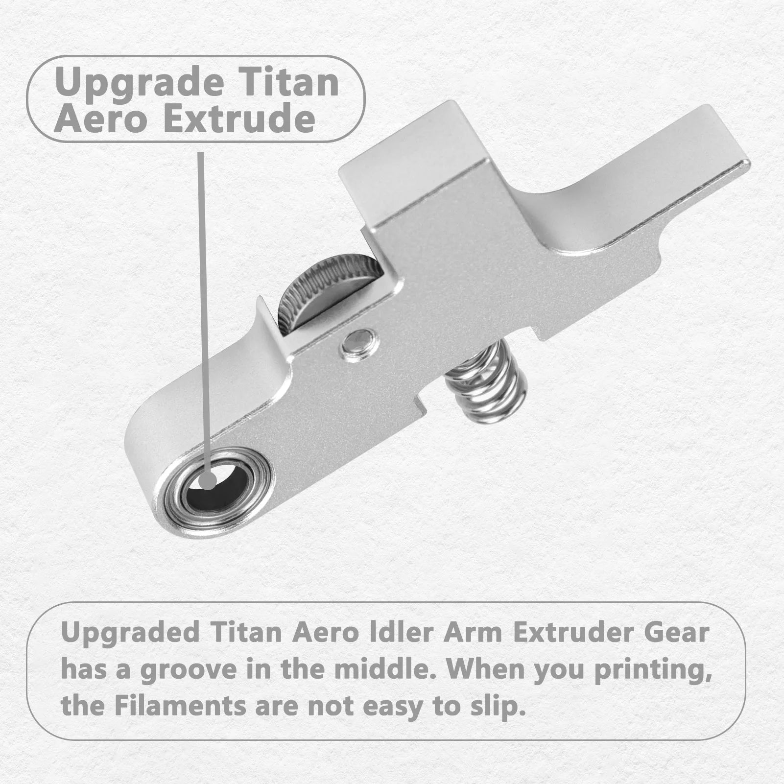 Storazone Upgraded Titan Aero Metal Extruder Idler Arm CNC Gear with 66 Teeth 1.75mm Prusa i3 Sidewinder X1 X2 Genius Extruder Parts