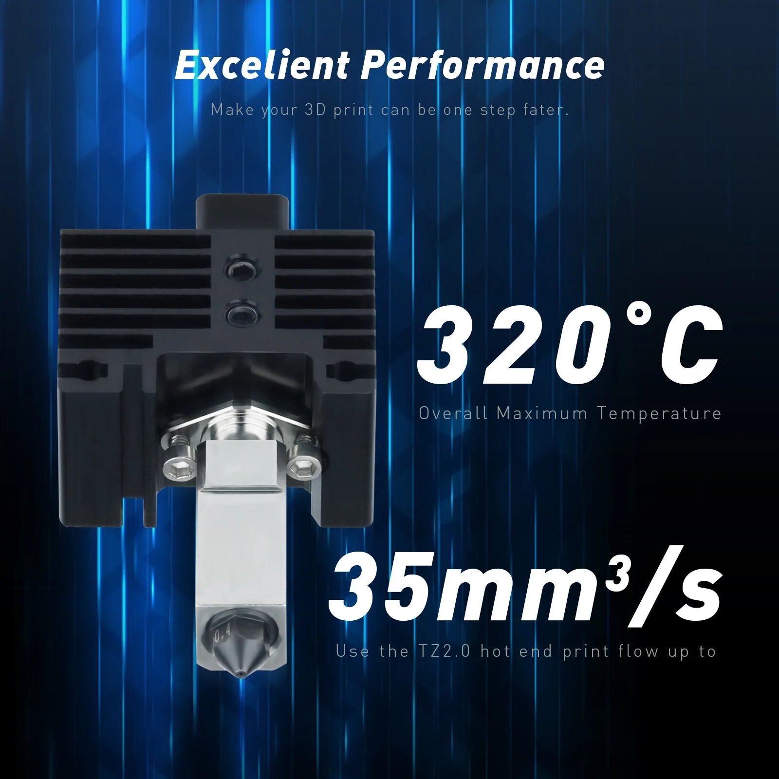 Storazone Upgraded V2.0 For Bambu Hotend Cht Nozzle Bambulab Cht Nozzle X1c Bambu Lab P1p Hotend Bambu Lab P1s Hotend High Flow Bi Metal