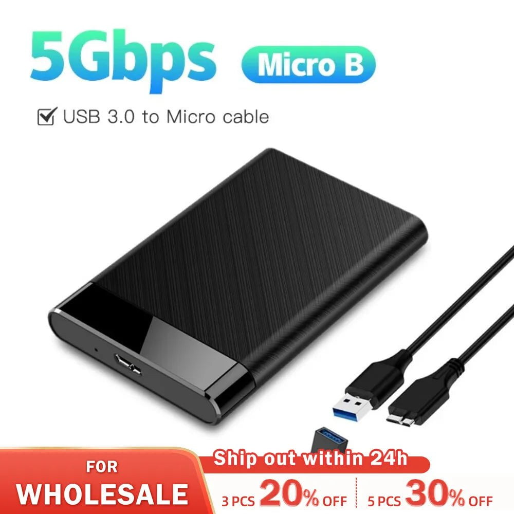 Storazone USB 3.0 HDD Enclosure 2.5" SATA External Hard Drive Case 2.5 Inch SSD High Speed Transmission Support Window Mac Android