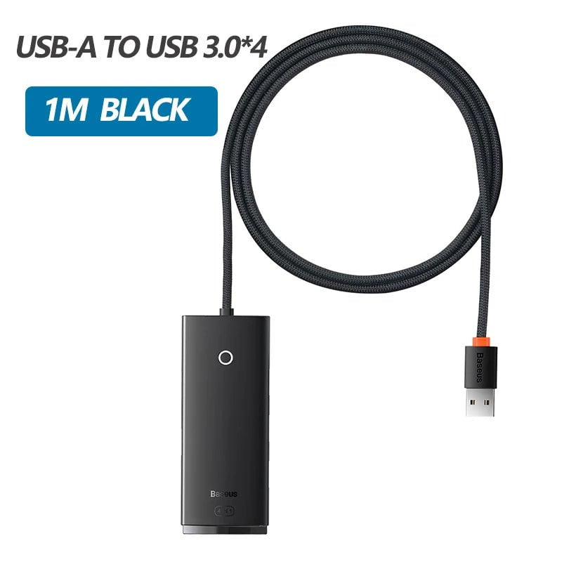 Storazone USB A HUB 1m Black Baseus USB HUB Adapter 4 in 1 USB Type C to USB 3.0 HUB Splitter Adapter for MacBook Pro Air Huawei Mate 30 Docking Station HUB