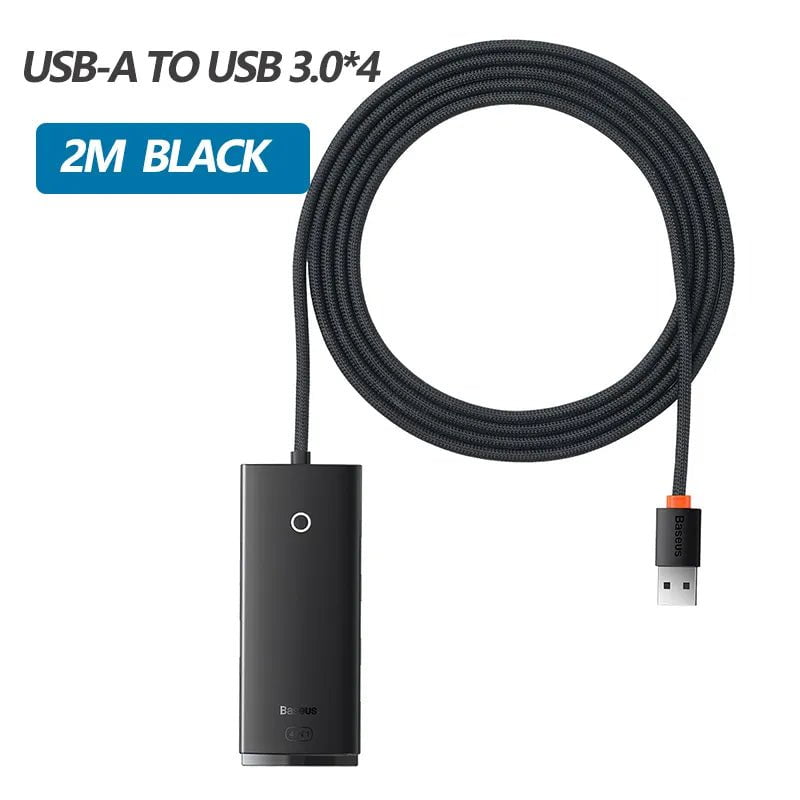 Storazone USB A HUB 2m Black Baseus USB HUB Adapter 4 in 1 USB Type C to USB 3.0 HUB Splitter Adapter for MacBook Pro Air Huawei Mate 30 Docking Station HUB