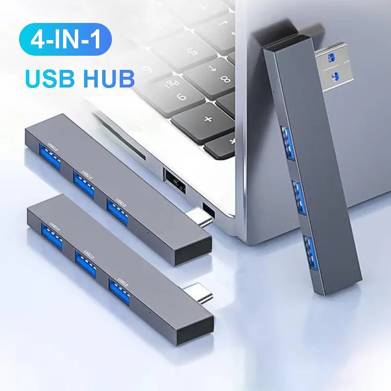 Storazone USB C HUB 3.0 Type C 3.1 4 Port Multi USB Splitter OTG Adapter For Xiaomi Lenovo Macbook Pro 13 15 Air Pro Computer Accessories