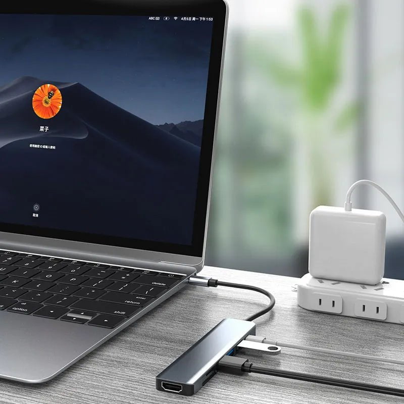 Storazone USB C HUB Type C Splitter Thunderbolt 3 Docking Station Laptop Adapter With For Macbook Air M1 iPad Pro RJ45 HDMI