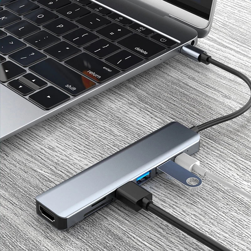 Storazone USB C HUB Type C Splitter Thunderbolt 3 Docking Station Laptop Adapter With For Macbook Air M1 iPad Pro RJ45 HDMI