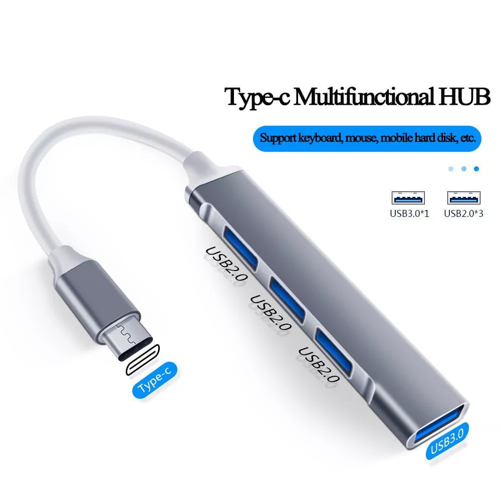 Storazone USB C HUB USB 3.0 HUB Type C 4 Port Multi Splitter Adapter OTG Macbook HUB Pro 13 15 Air Mi Pro HUAWEI Computer Accessories