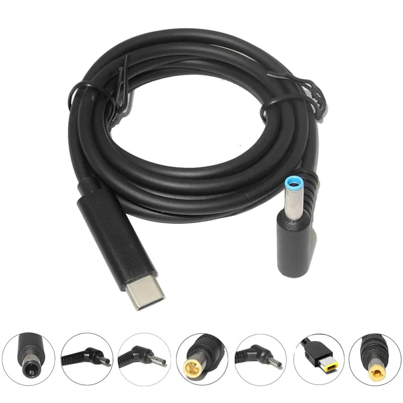 Storazone USB C PD Charging Cable Cord Type C to DC Universal Power Adapter Converter for Lenovo Asus Dell Hp Acer Samsung LG Laptops