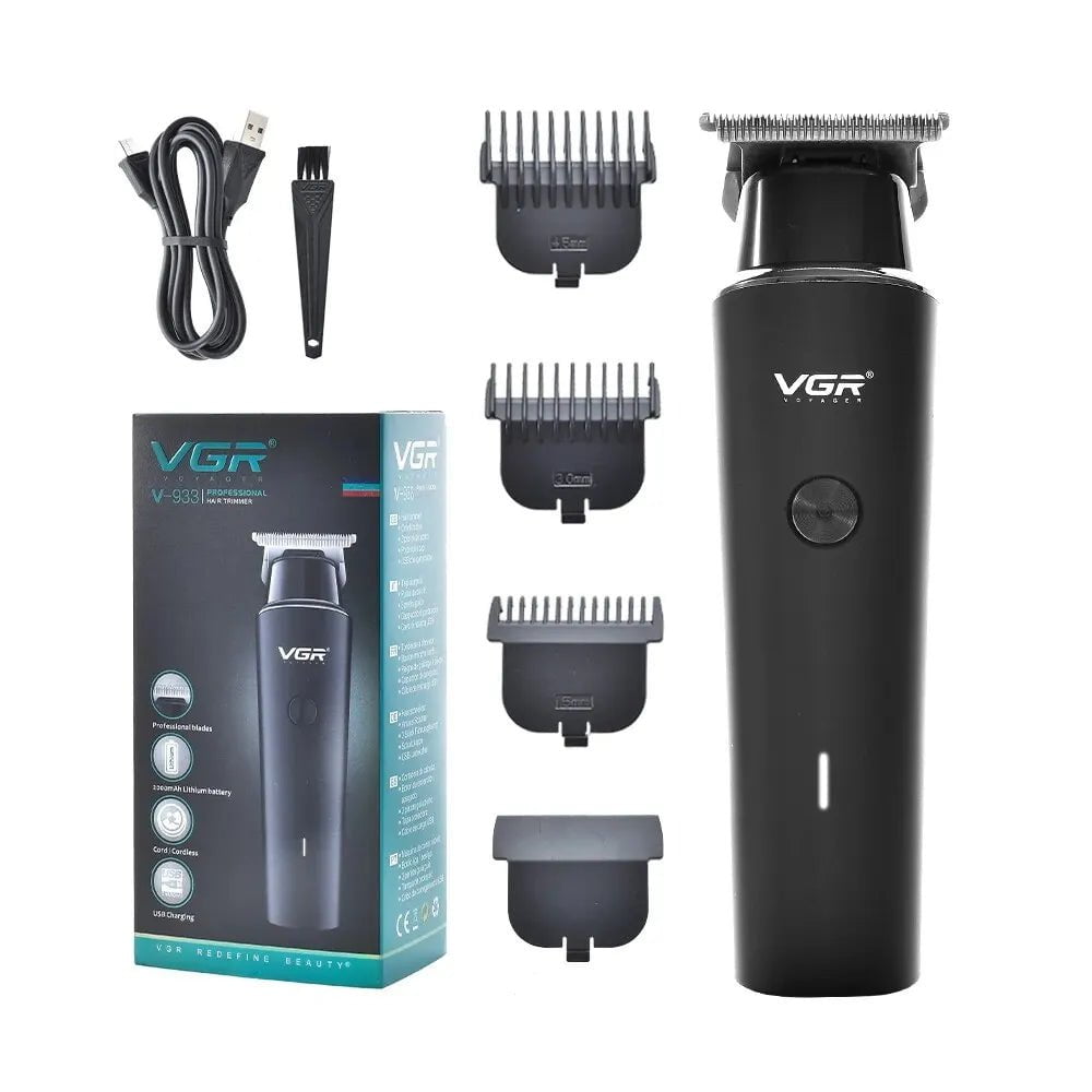 Storazone V-933 with box VGR Hair Trimmer Professional Electric Trimmers Cordless Hair Clipper Rechargeable LED Display V 937