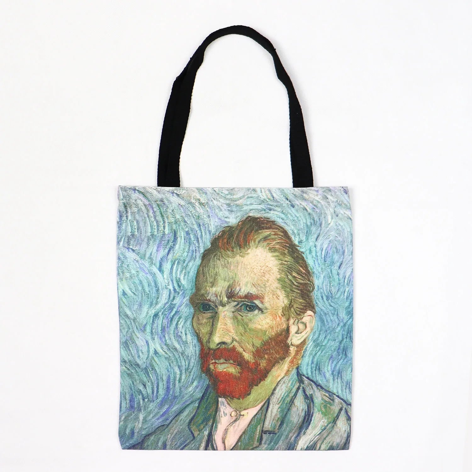 Storazone Van Gogh Van Gogh Series Canvas Bag Oil Painting Starry Night Sunflower Apricot Flower Coffee Holder Handbag Lightweight Shoulder Bag