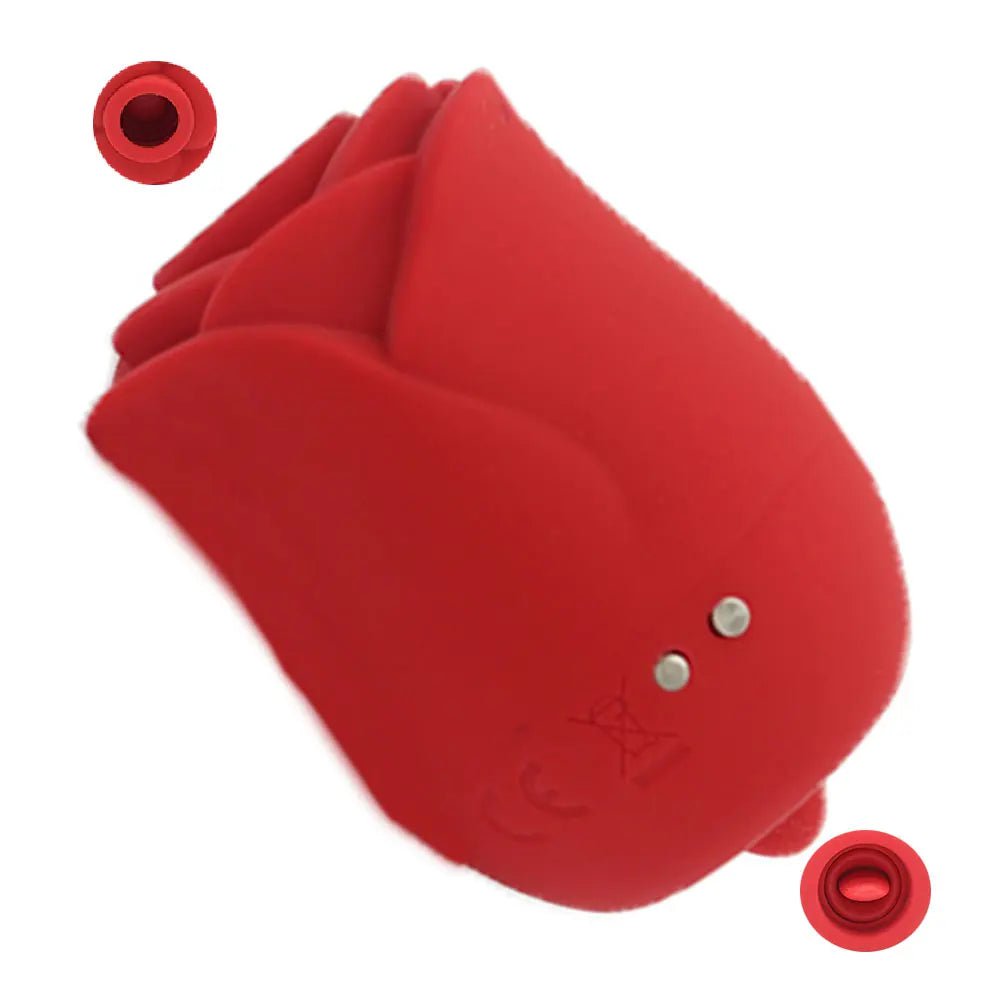 Storazone Vibrator Clitoris 2 / CHINA Rose Shape Vaginal Sucking Vibrators Erotic Nipple  Sucker Oral Sucker 6 Frequency Sucking 6 Licking Clitoris Vibrator for Women