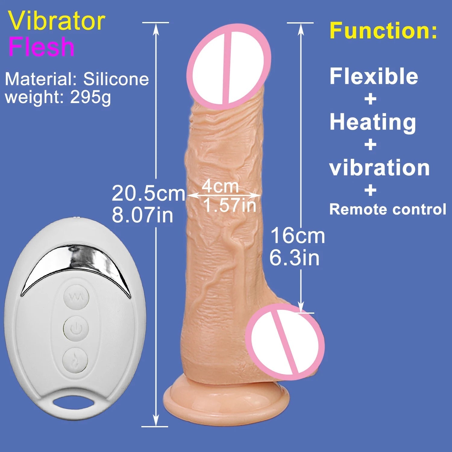 Storazone Vibrator-Flesh / CHINA Soft Realistic Skin Feel Human Penis Cheap Dildo Double Silicone Suction Cup Thick Dick Anal Sex Toys Men Women Gay Strapon Cock