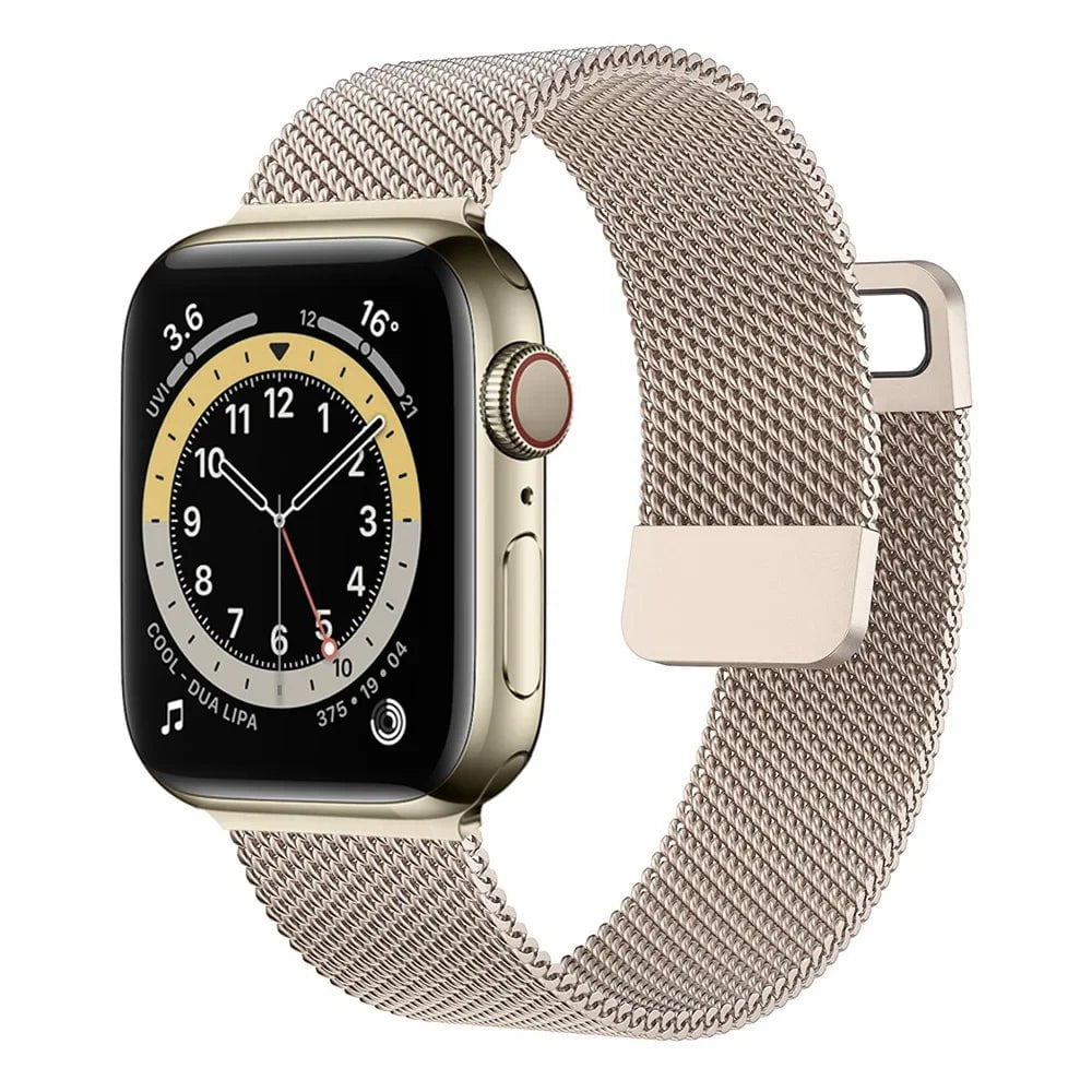 Storazone vintage gold / 38mm 40mm 41mm / CHINA Strap For Apple watch Band 44mm 45mm 41mm 49mm 42mm 40mm 45mm Milanese Loop bracelet correa iwatch series 9 7 8 4 5 6 SE Ultra2