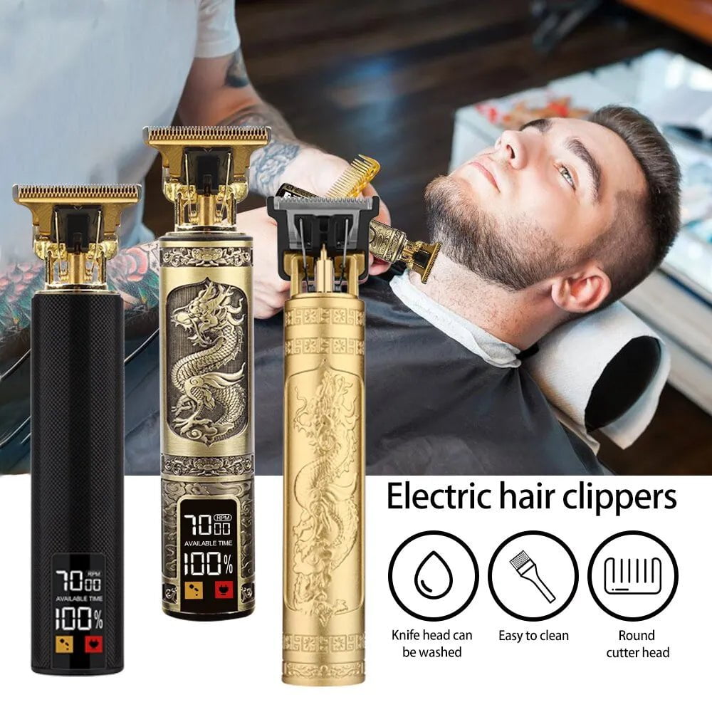 Storazone Vintage T9 Wholesale Hair Clipper Professiona Beard Trimmer Electric Maquina T9 Haircut Machine Hair Cutting Machine Clippers