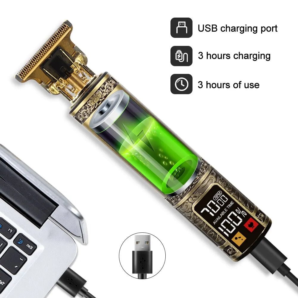 Storazone Vintage T9 Wholesale Hair Clipper Professiona Beard Trimmer Electric Maquina T9 Haircut Machine Hair Cutting Machine Clippers