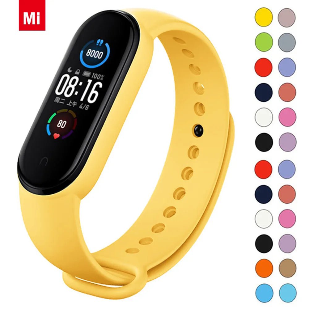 Storazone Watchbands for Xiaomi Mi Band 7 bracelet silicone wrist Miband 5 6 NFC Replacement pulsera Sport correa mi band 7 6 3 4 5 strap