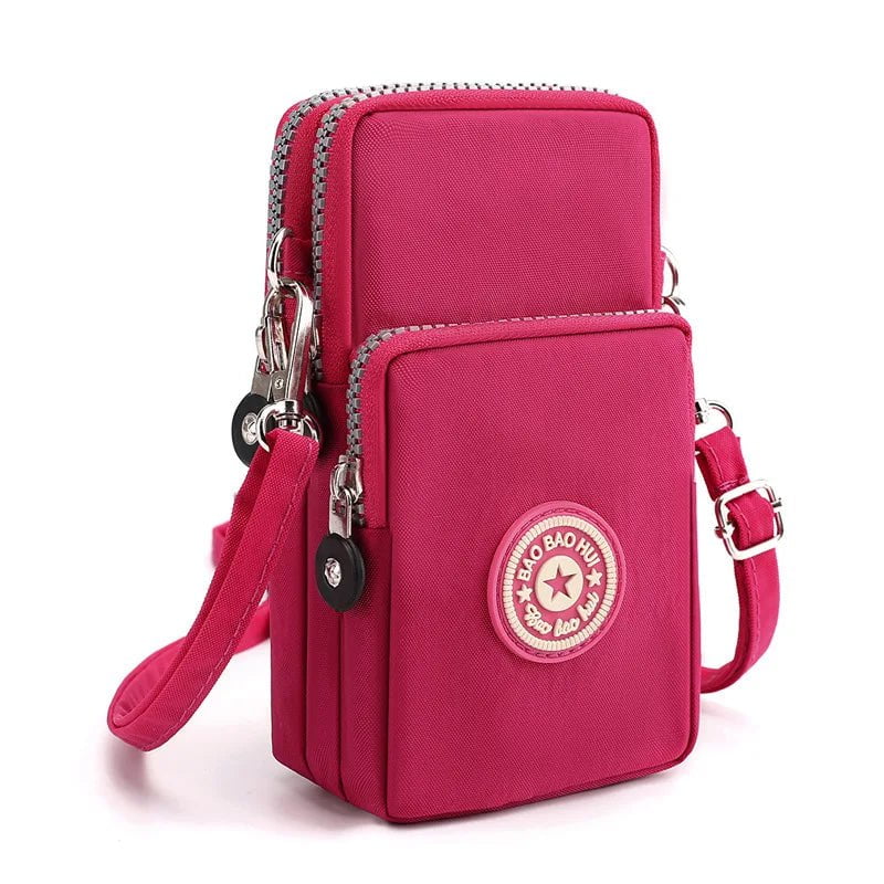 Storazone Watermelon red Shoulder Bag Nylon Women Mobile Phone Bag Mini Female Messenger Purse Lady Wallet Small CrossBody Bag Women Handbag Сумка Женска