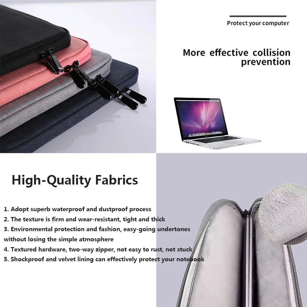 Storazone Waterproof Laptop Bag Tablet 11 12 13.3 14 15.6 16 Inch Case For MacBook Air Pro Xiaomi HP Dell Acer Notebook Computer Case