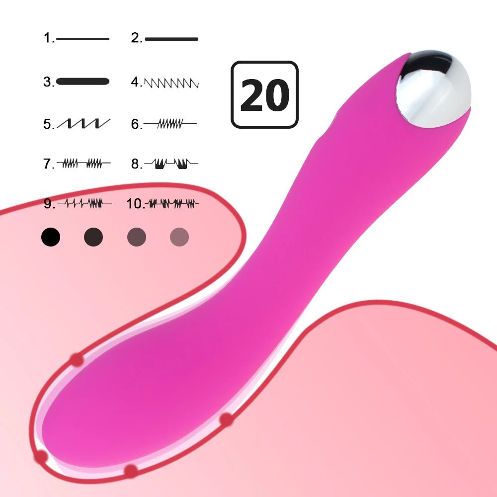 Storazone Waterproof Vibrator G Spot Vibrator for Women Strong Vibration Rechargeable Personal Vibrator for Effortless Insertion- Ideal