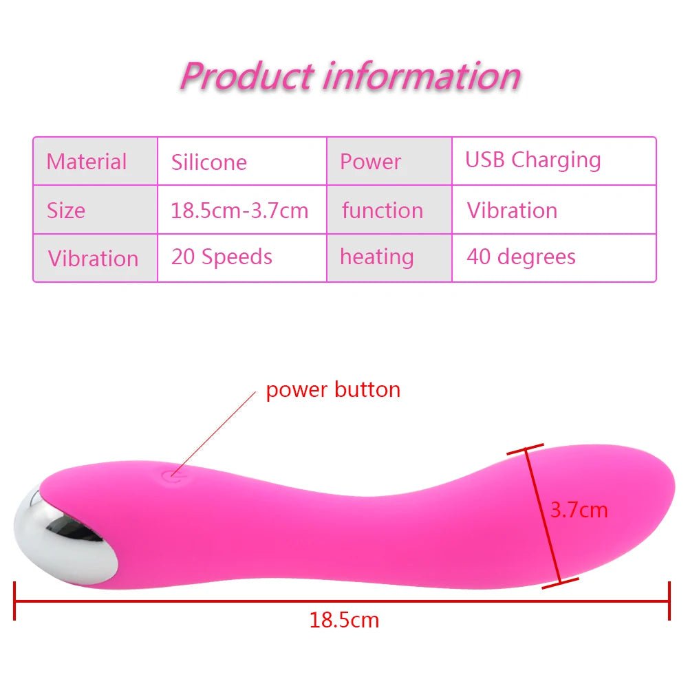 Storazone Waterproof Vibrator G Spot Vibrator for Women Strong Vibration Rechargeable Personal Vibrator for Effortless Insertion- Ideal