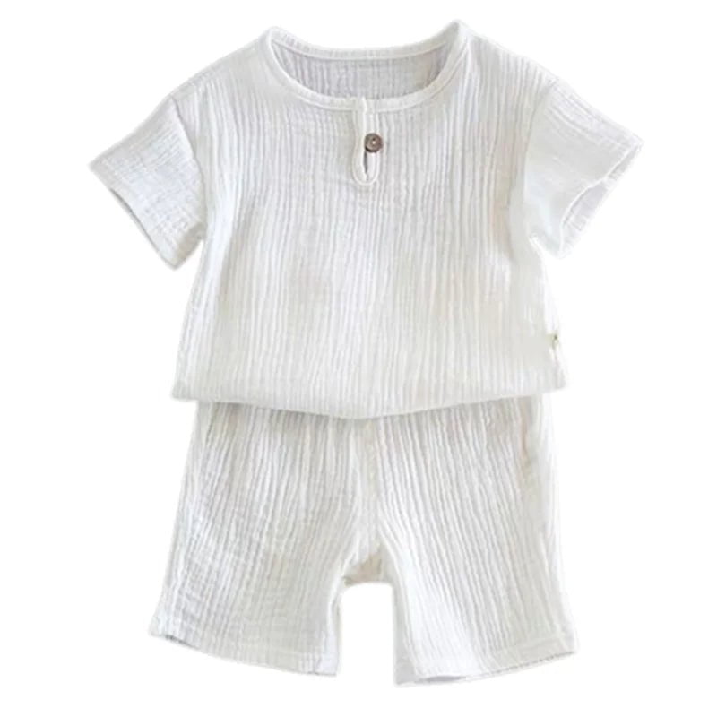 Storazone white 1 / 5 Baby Boys Clothing Sets 0-5 Years Summer Cotton T-Shirt Children Boys Clothes Suit for Kids Outfit Shorts Outfit Infant