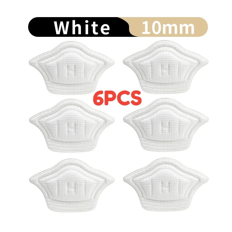 Storazone white-10mm 3pair / CN 10pcs/set Insoles for Shoes Patch Heel Pads for Sport Shoes Adjustable Size Feet Pad Insole Heel Protector Back Sticker
