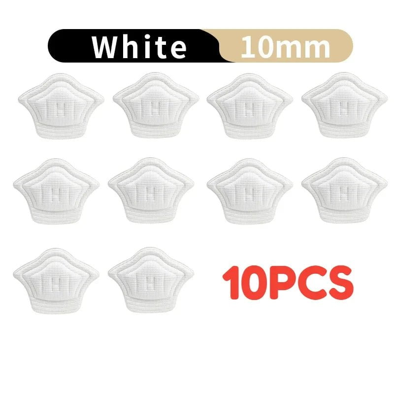 Storazone white-10mm 5pair / CN 10pcs/set Insoles for Shoes Patch Heel Pads for Sport Shoes Adjustable Size Feet Pad Insole Heel Protector Back Sticker