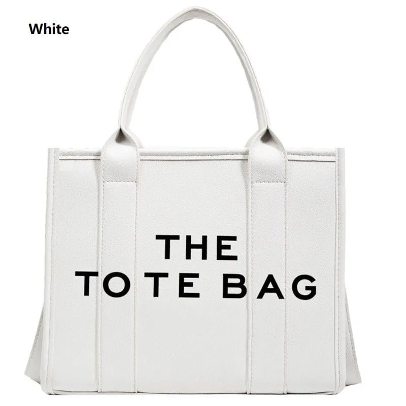 Storazone WHITE / (20cm<Max Length<30cm) The Tote Bag For Women, Trendy PU Leather Handbag, Top Handle Satchel Purse, Casual Crossbody Bag