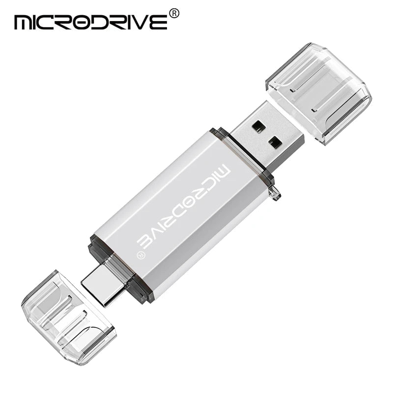 Storazone WHITE / 4GB OTG USB Flash Drive Type C Pen Drive 256GB 128GB 64GB 32GB USB Stick 16gb 8GB 4GB Pendrive for Type-C Device
