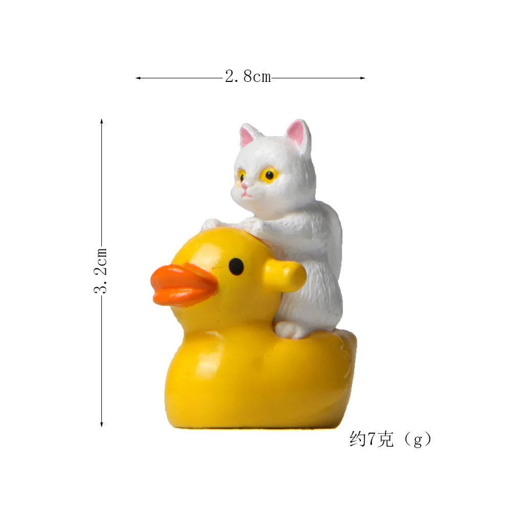 Storazone white cat figure 13 Cat on Toilet Resin Home Decoration Action Figure Dollhouse Landscape Accessories Fairy Garden Miniatures Desktop Model Ornament