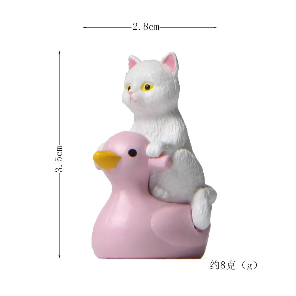 Storazone white cat figure 15 Cat on Toilet Resin Home Decoration Action Figure Dollhouse Landscape Accessories Fairy Garden Miniatures Desktop Model Ornament