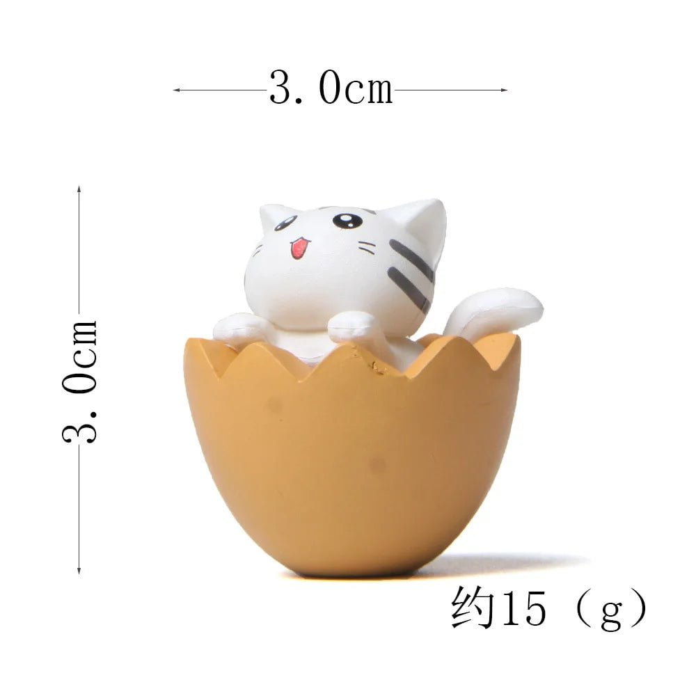 Storazone white cat figure 9 Cat on Toilet Resin Home Decoration Action Figure Dollhouse Landscape Accessories Fairy Garden Miniatures Desktop Model Ornament