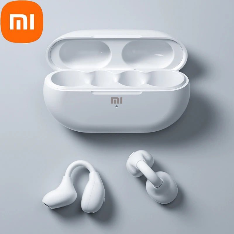 Storazone WHITE / CHINA Xiaomi Wireless Earphones Mijia New Earclip Bluetooth5.3 Headphones Earring Sports Bone Conduction Earbuds Waterproof Headset