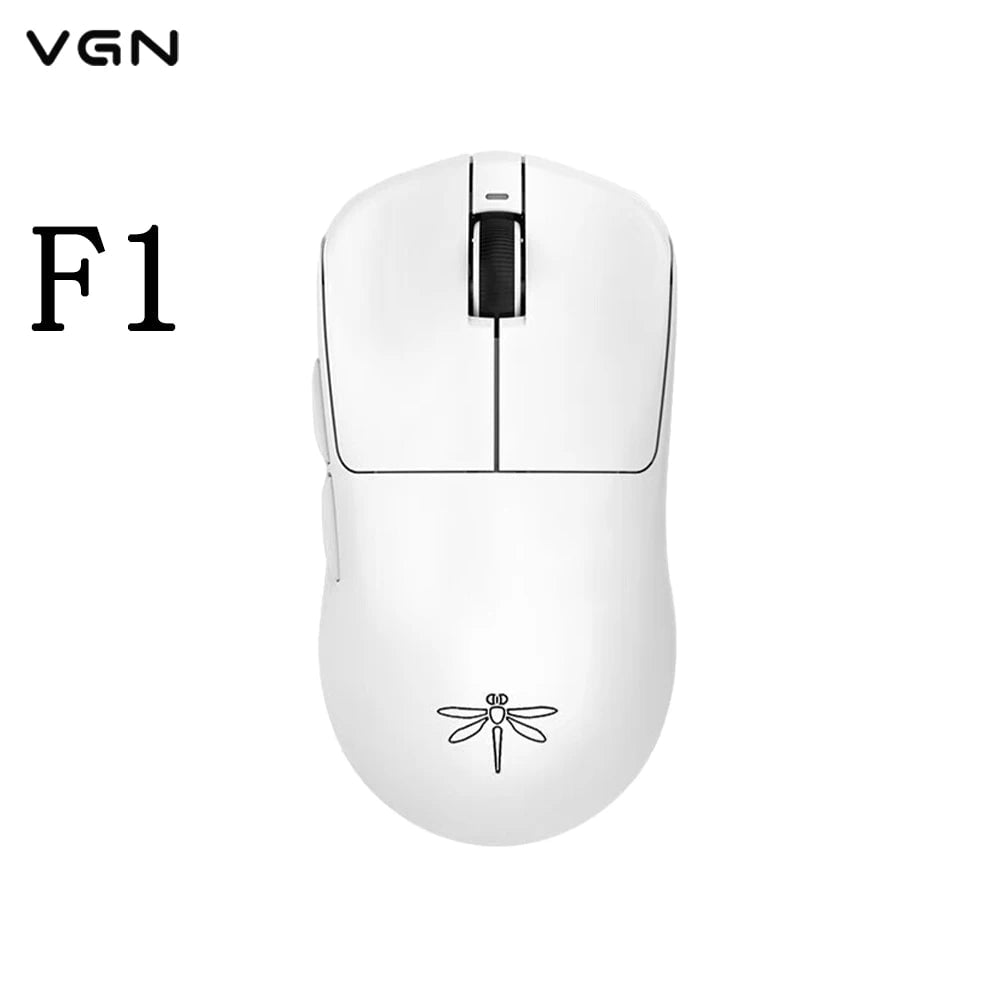 Storazone White F1 Vgn Dragonfly F1 Moba Wireless Mouse 2.4g Wired 26000dpi 55g Gaming Mouse 130h Mice Rechargeable For Windows Mac Gaming Mice Man