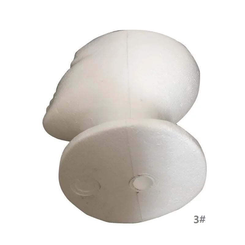 Storazone white Foam wig display prop Mannequin Wig Head Display Hat Cap Wig Holder Styrofoam Foam Head wig stand